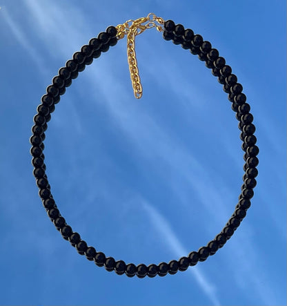 Basic Black Pearl Necklace