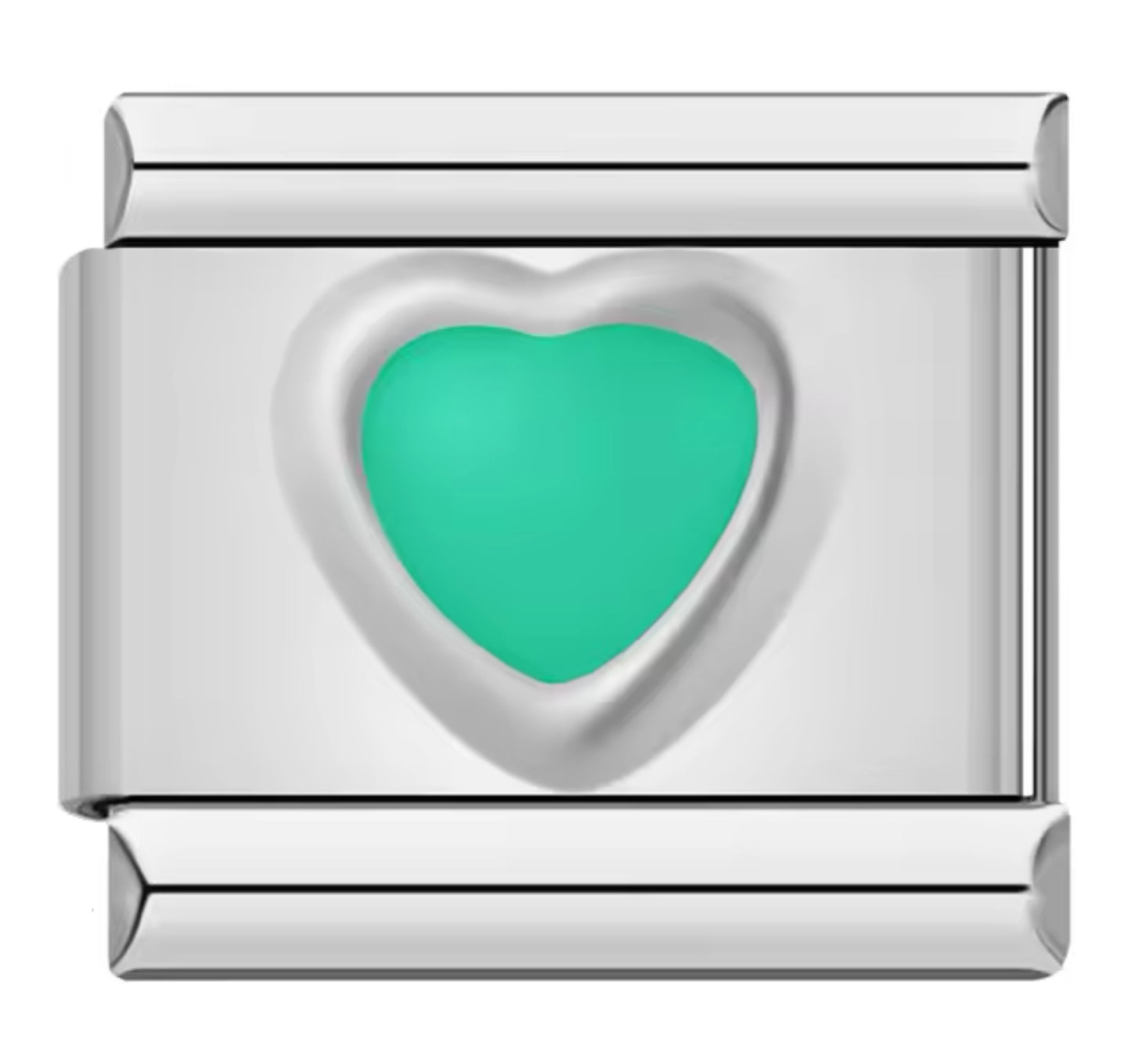 Charm Green Heart