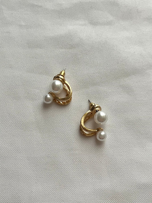 Little Pearl Earrings (Gold)