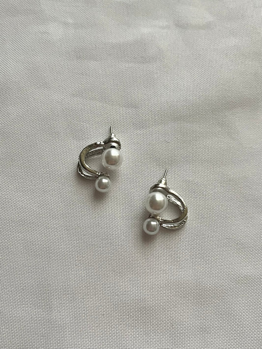 Little Pearl Earrings (Silver)