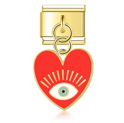 Charm Heart Eye Pendant