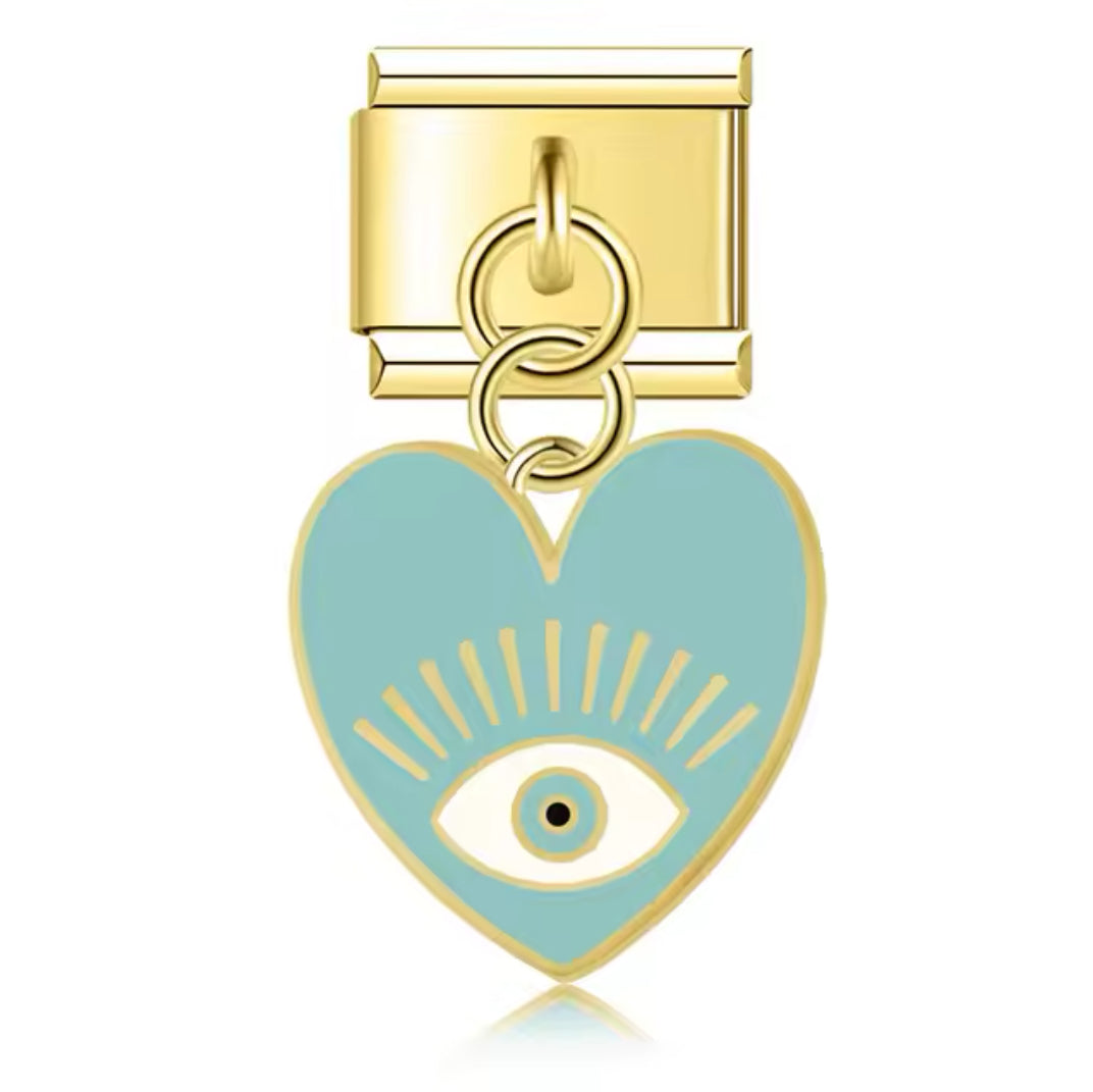 Charm Heart Eye Pendant