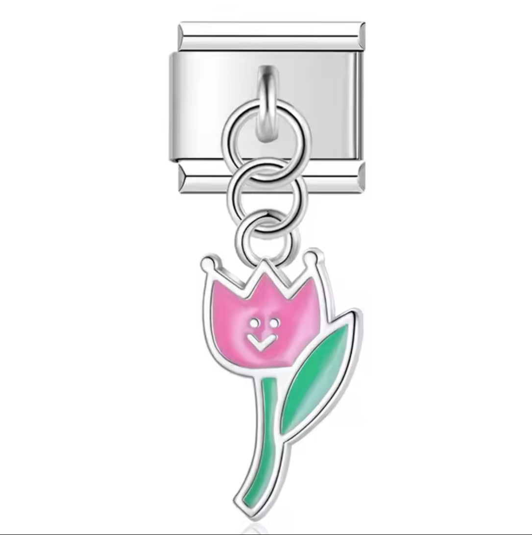 Charm Happy Tulip Pendant