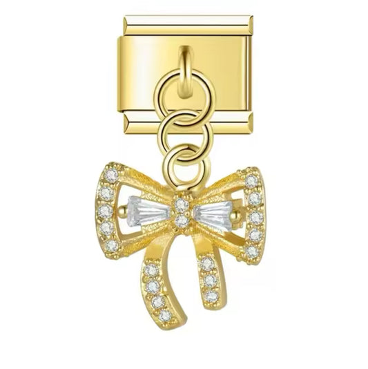 Charm Gold Bow Pendant